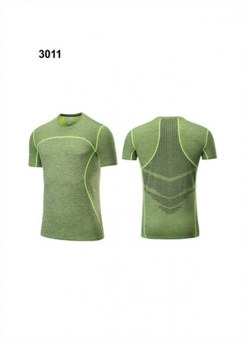 跑步T恤-3011-绿色