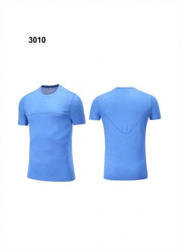 跑步T恤-3010-天蓝