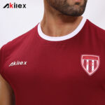 Custom Football Training Vest Maroon Sleeveless Pinnies