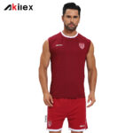 Custom Football Training Vest Maroon Sleeveless Pinnies