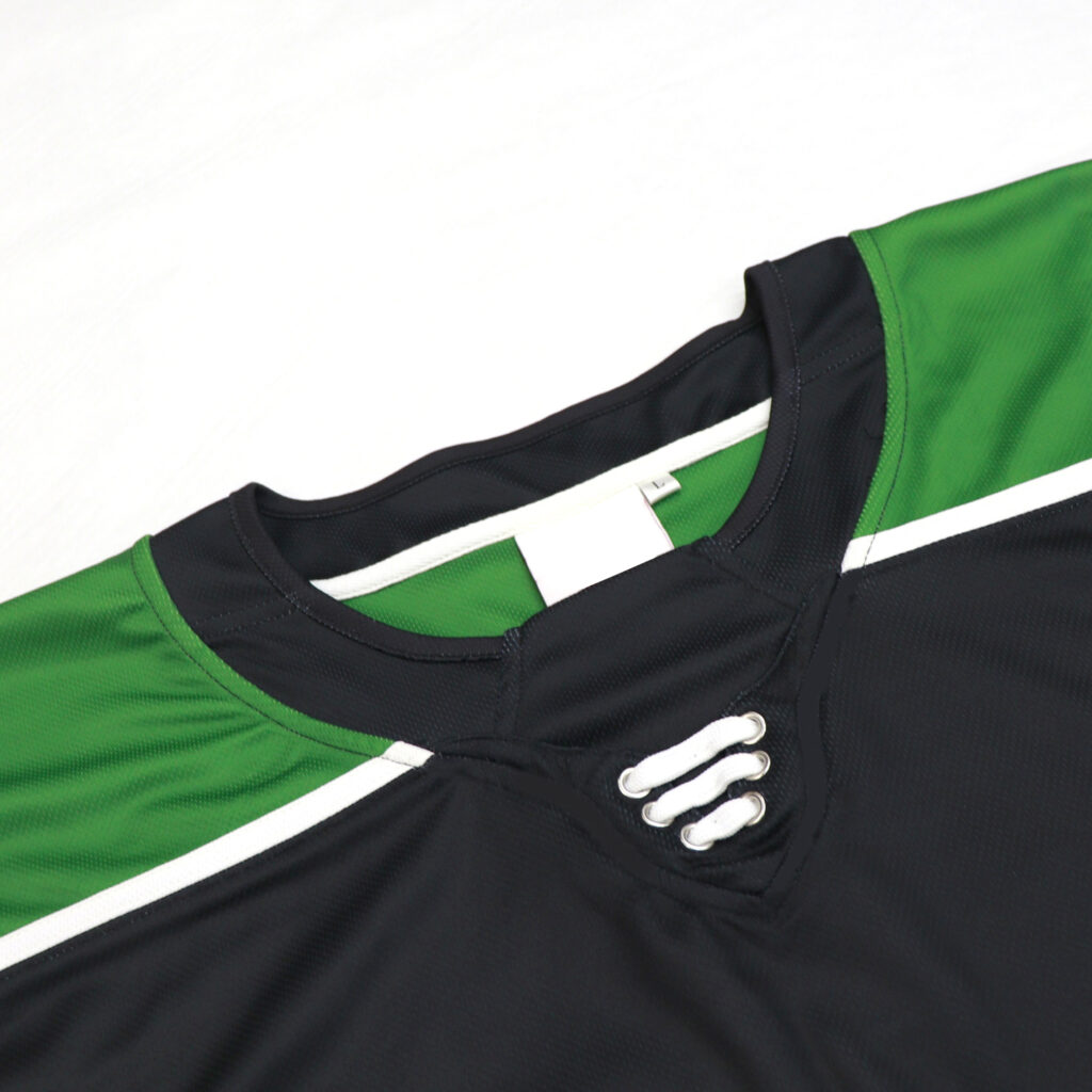 Custom Sublimated Hockey Uniforms | Grommet Neck Detail