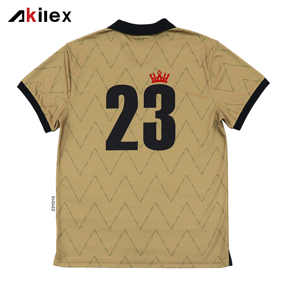 Custom Retro Club Fashion Wear Back Printing Polo