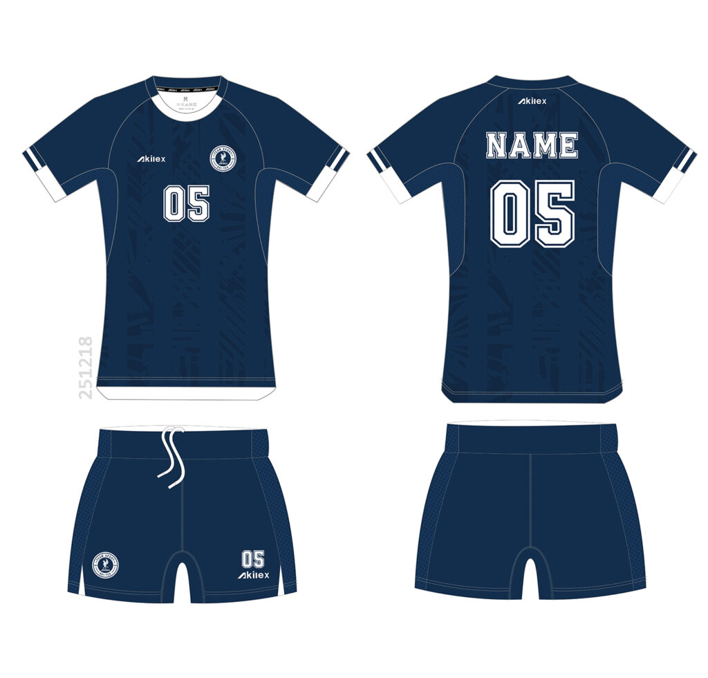 Custom Navy Rugby Jersey Set | High-Performance Match Kit