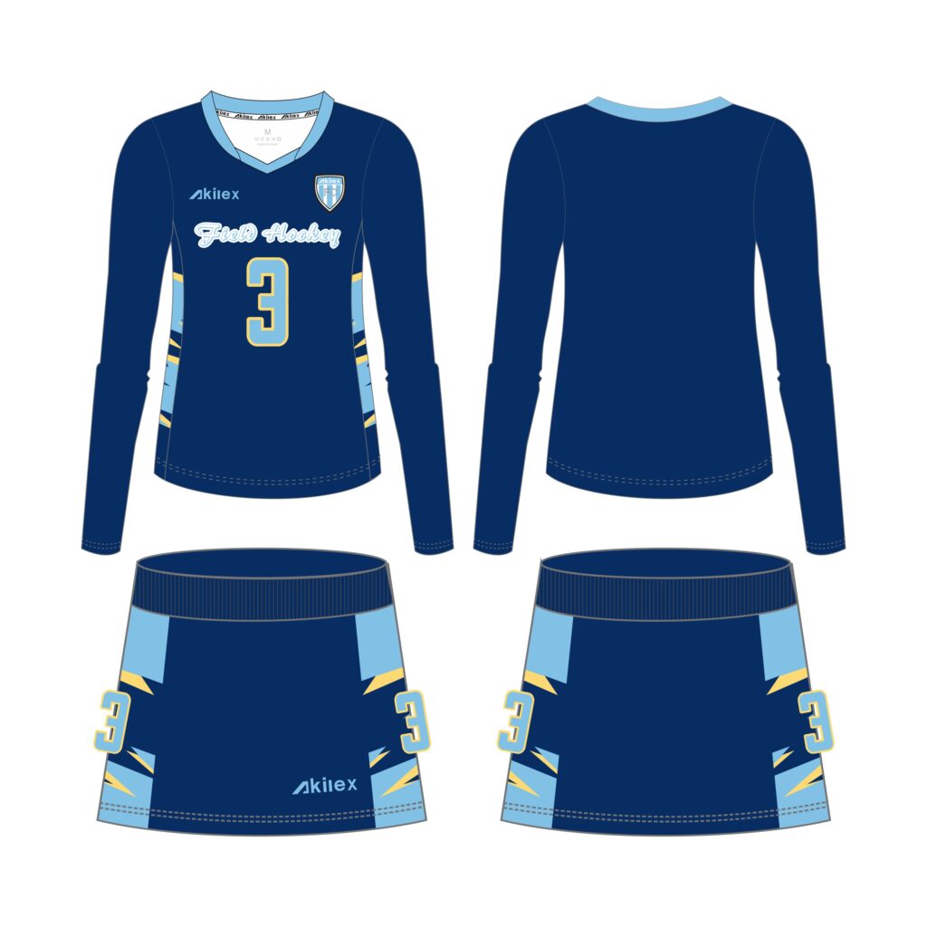 Custom Field Hockey Jerseys | Long Sleeve Skirt Sets