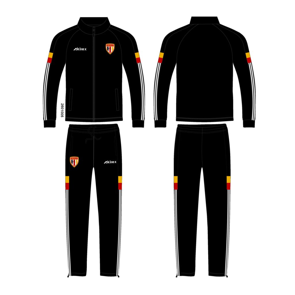 Custom Football Tracksuit Full Zip Soccer Presentation Suit