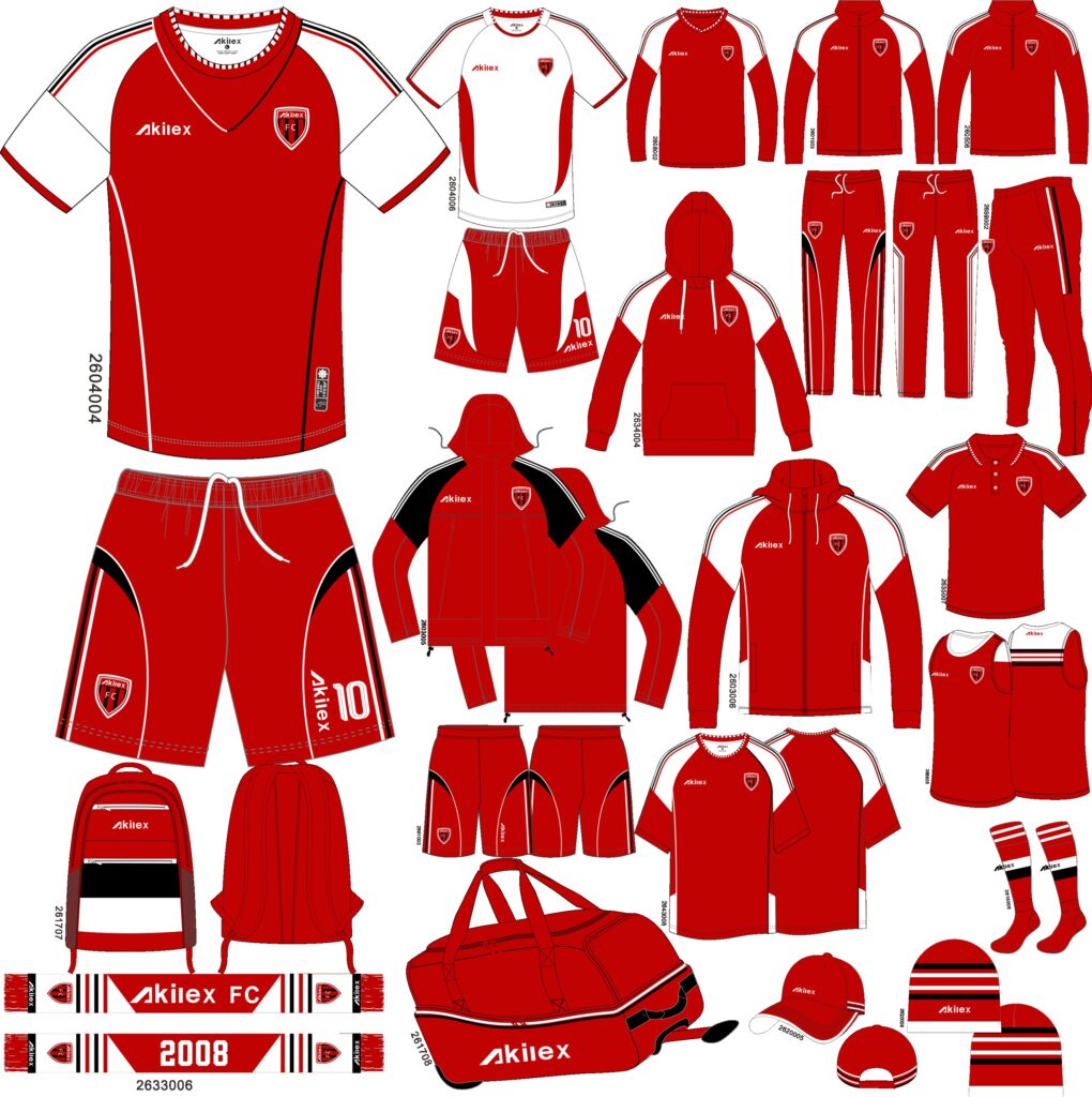 Equipación personalizada para equipos de fútbol. Paquete de uniformes de fútbol al por mayor
