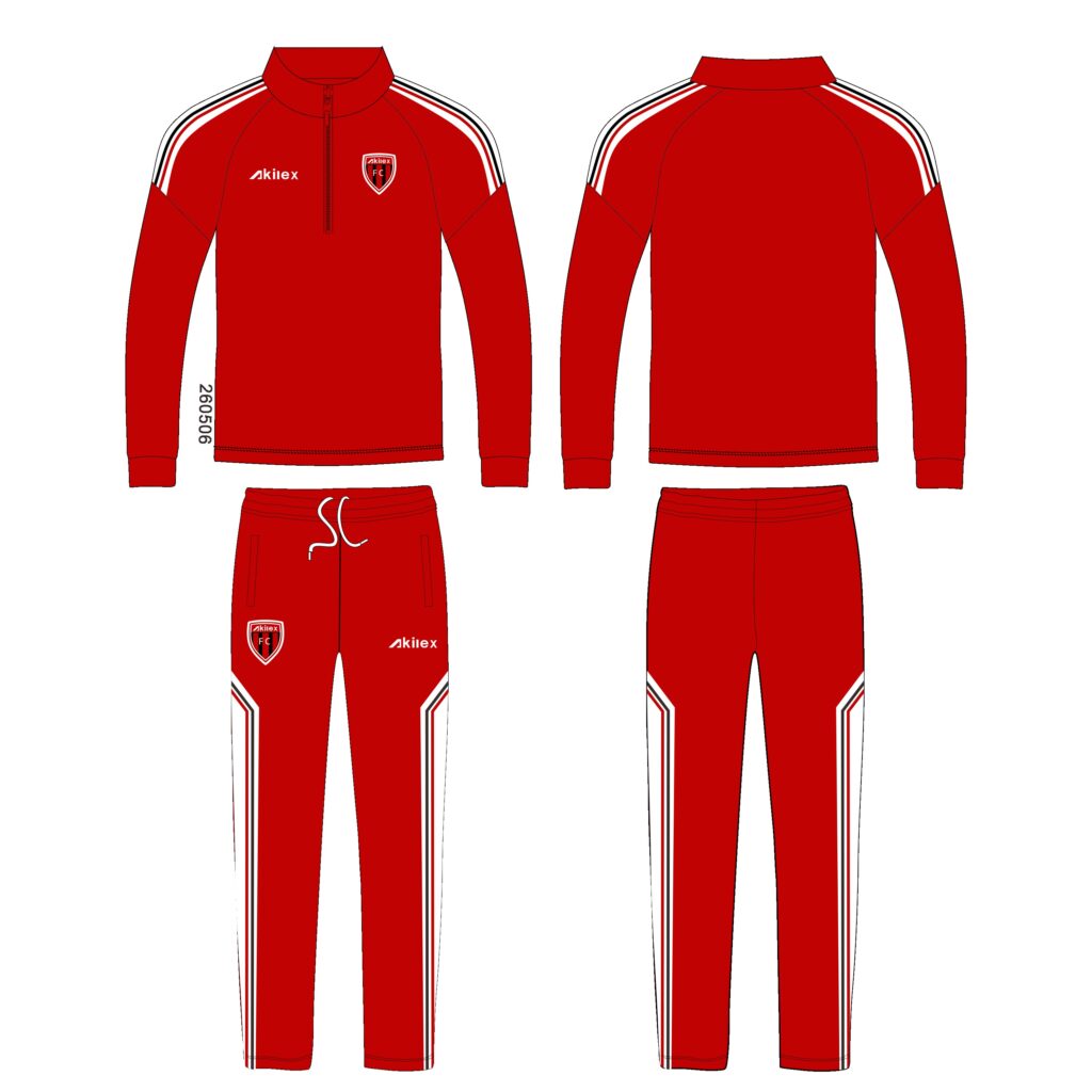 Custom Football Tracksuit Quarter Zip Soccer Training Suit