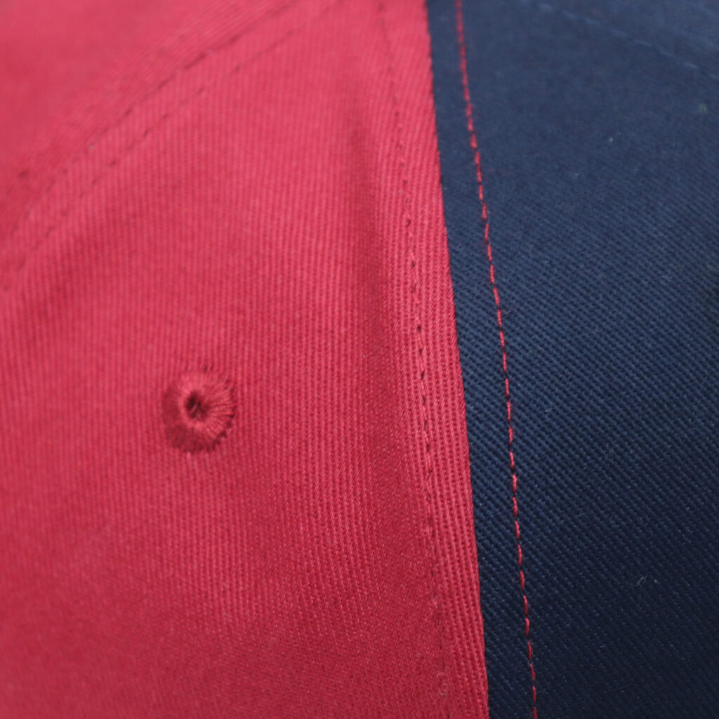 Custom Two-Tone Cotton Twill Football Caps Sports Hats