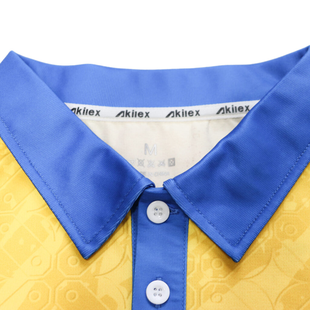 Custom Football Staff Polo Collar Detail