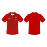 AKILEX Custom Red & Black Raglan Breathable Football Match Jersey