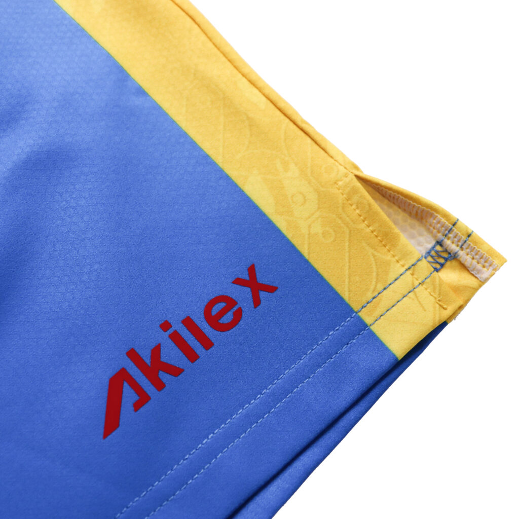 Custom Football Training Shorts Side Slit Detail