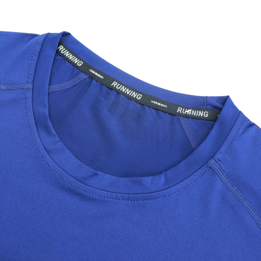 Custom Gym T-Shirt Collar Detail | Mens Athletic Tee