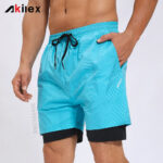 Custom Graphic 2-in-1 Running Shorts | Mens Printed Shorts