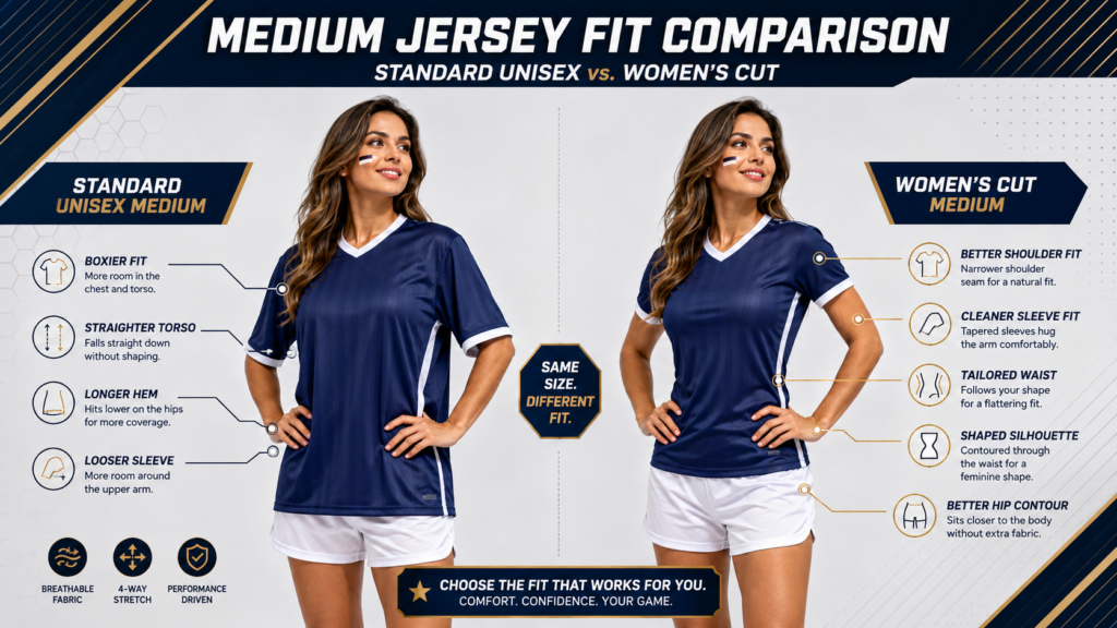Akilex Do Women’s Football Jerseys Run Small? Measure & Fit Tips sportswear product image, gallery image 1