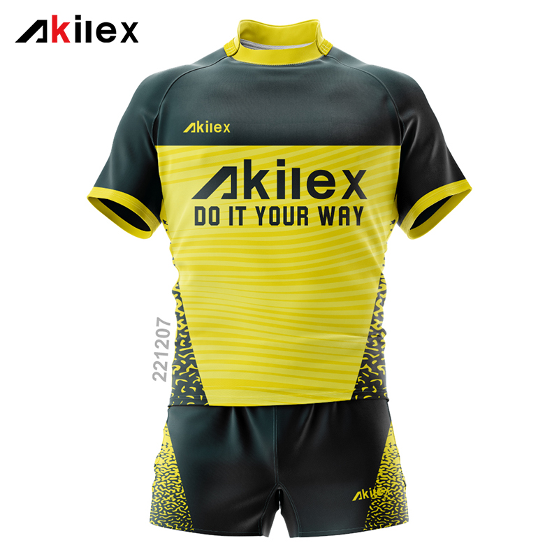 Custom Rugby Team Jersey with Animal Print Pane...