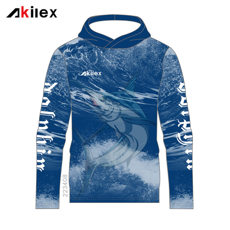 Custom Blue Marlin Tournament Fishing Hoodie