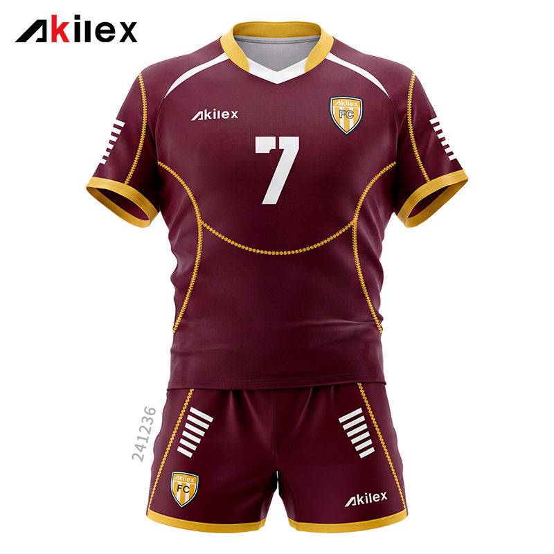 Maroon and Gold Rugby Match Jersey Custom Made ...