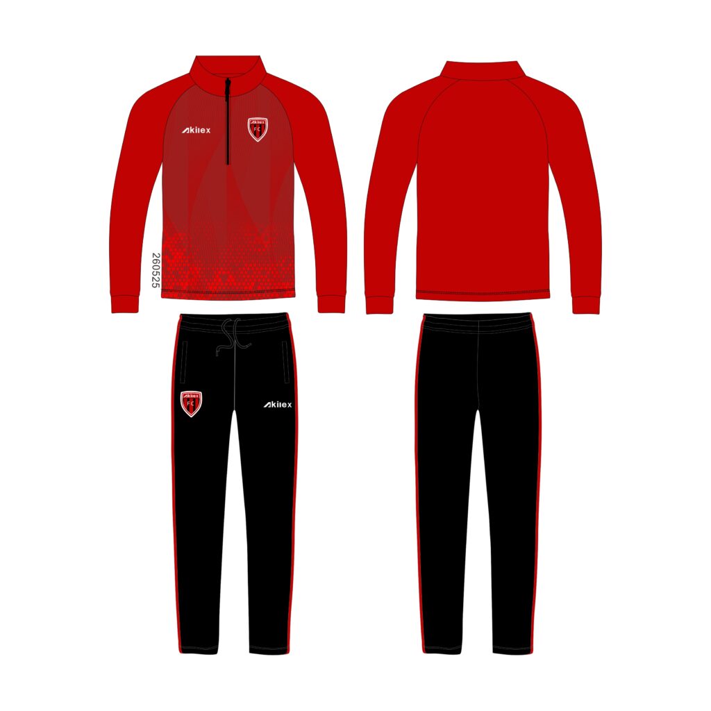 Chándal de fútbol con media cremallera personalizado, conjunto de entrenamiento de fútbol estampado