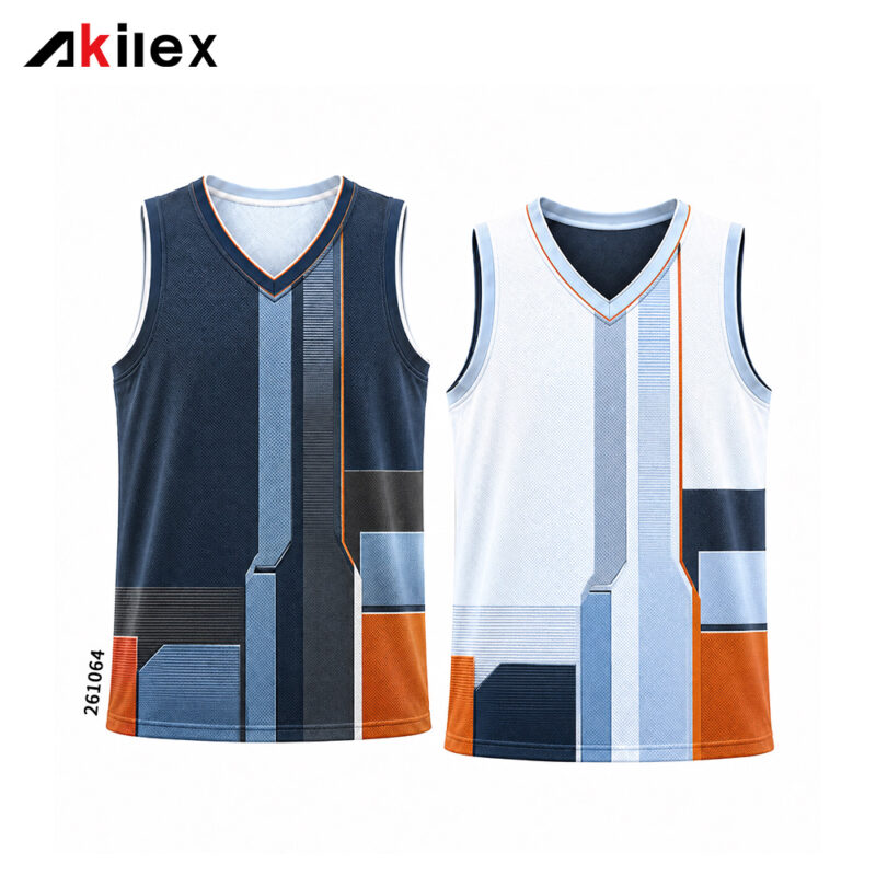 Maglia da basket personalizzata reversibile con stampa a sublimazione ...