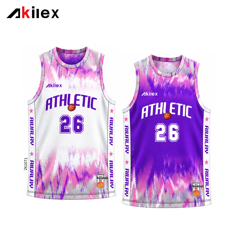 Custom Reversible Basketball Jersey Sublimated ...