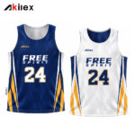 Custom Reversible Basketball Jersey Purple Gold Mesh Shirt