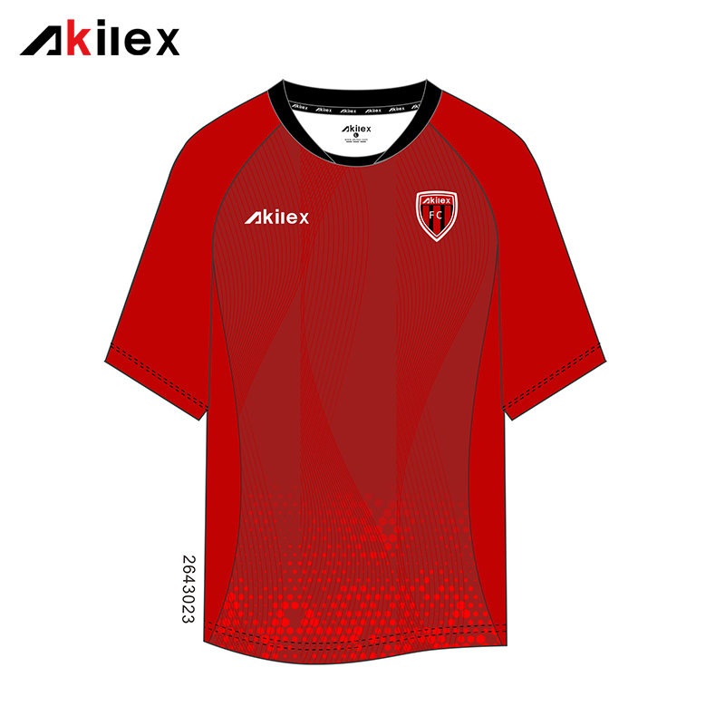AKILEX Custom Red & Black Raglan Breathabl...