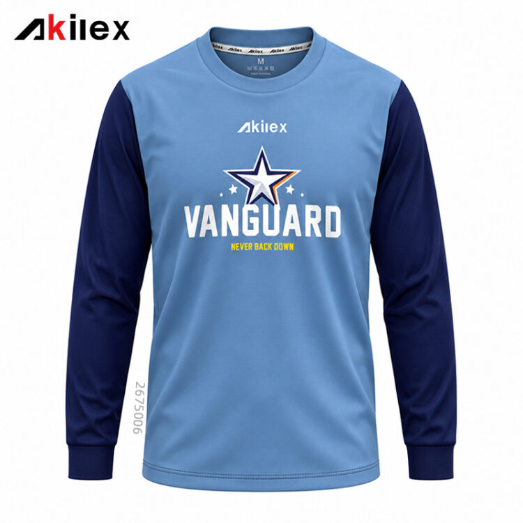 Basketball Warm-Up Shirt Custom Made in Sky Blu...