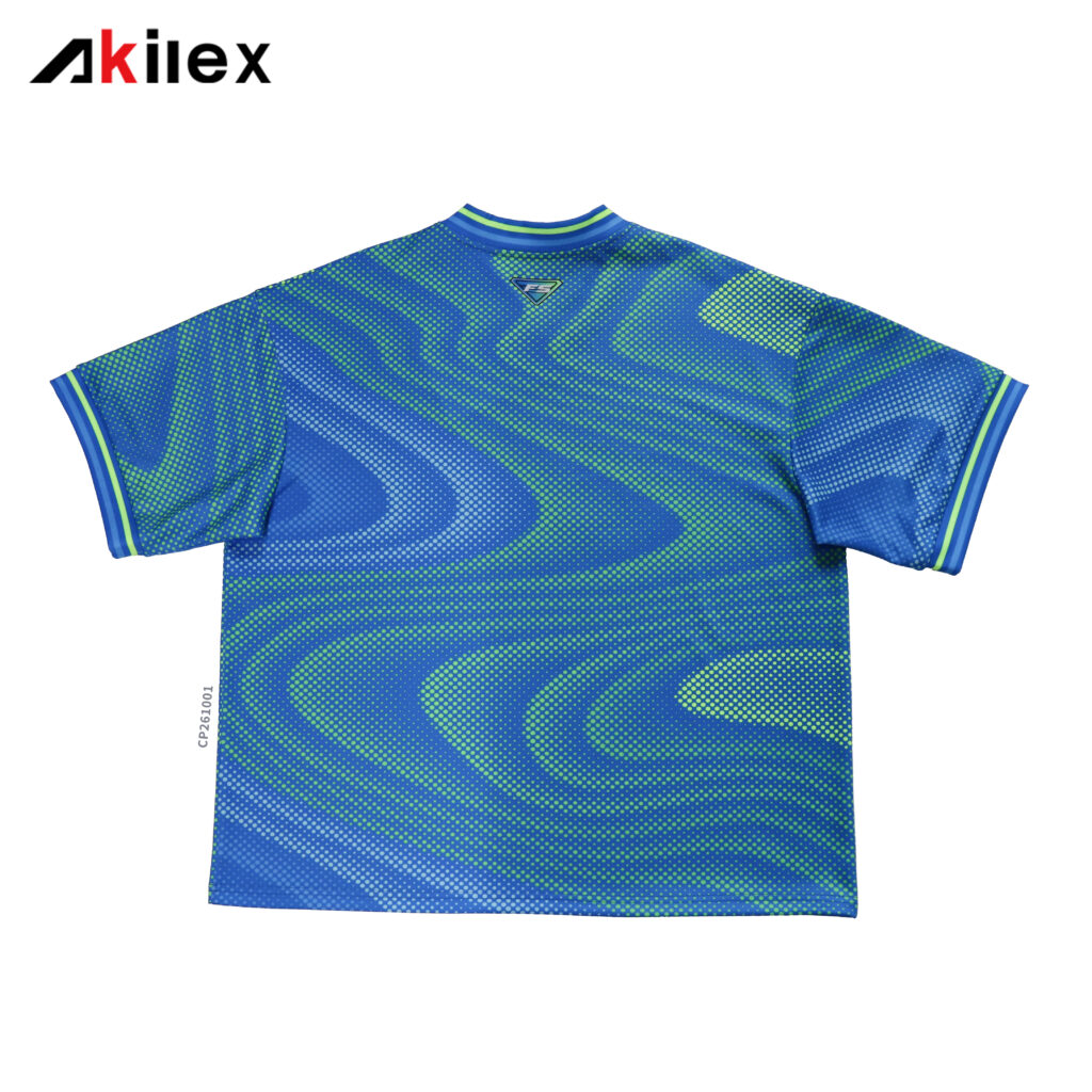 Custom Retro Soccer Shirt Back Print Sublimated Team Top