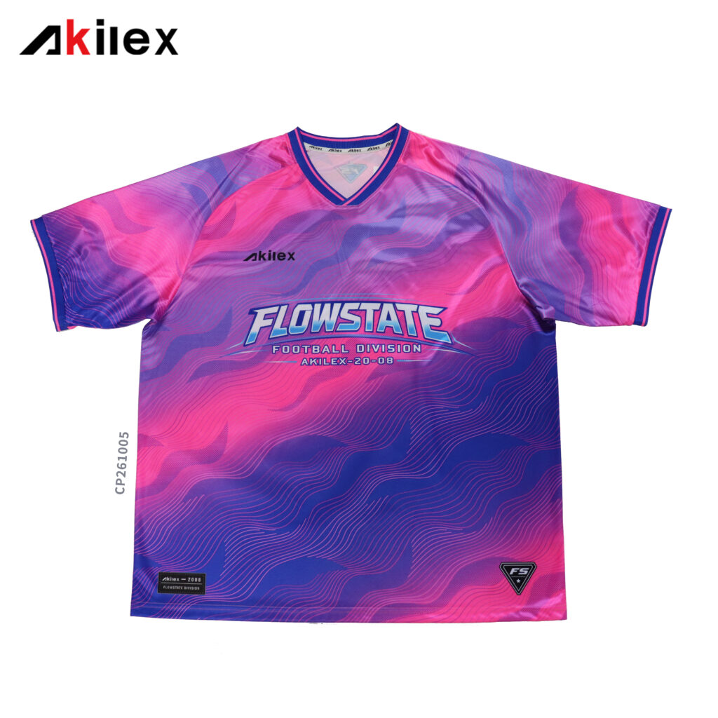 Custom Retro Soccer Shirt Purple Gradient Sublimated Jersey