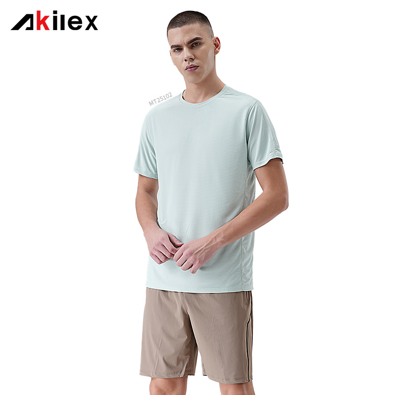 Lightweight Micro-Striped Quick-Dry Athletic Wo...
