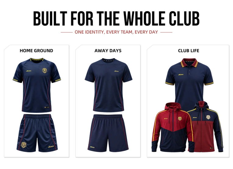 Professional club teamwear solution