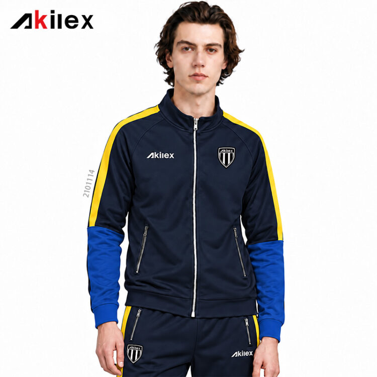 Custom Men’s Navy Blue & Yellow Crick...