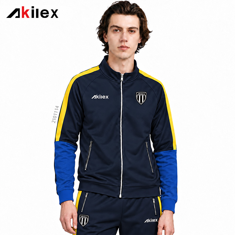 Custom Men’s Navy Blue & Yellow Crick...