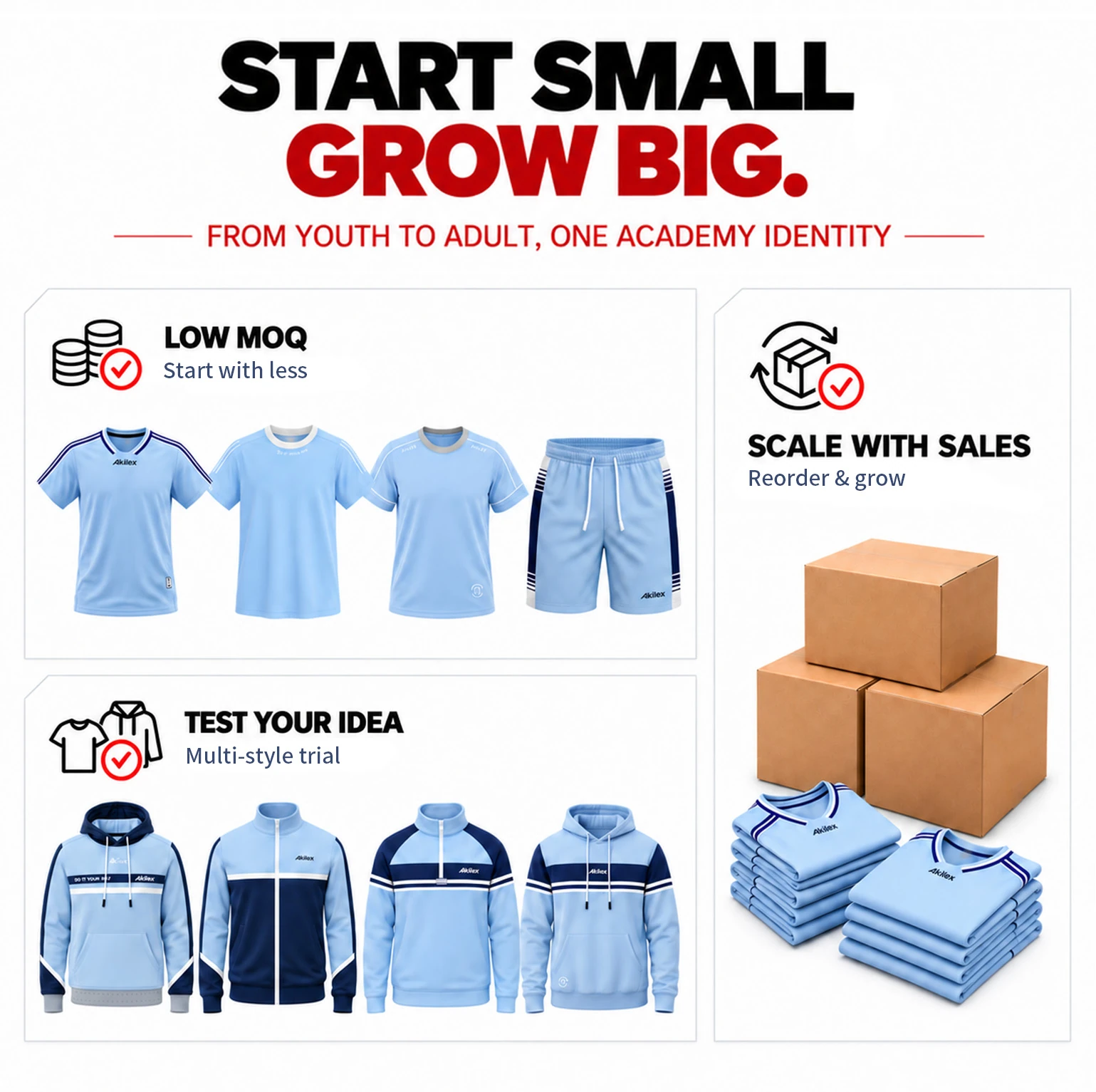 Start-up sports brands teamwear solution