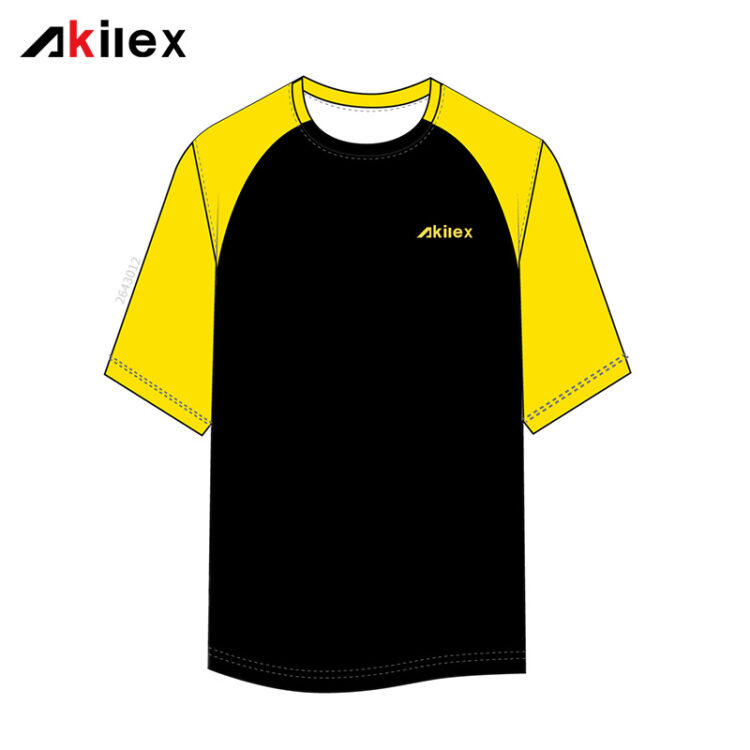 Black & Yellow Raglan Sleeve Custom Soccer ...