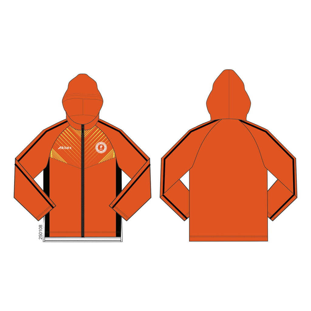 Custom Sublimated Rugby Jacket | Full Zip Hooded Outerwear